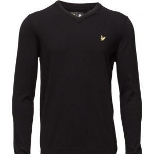 Lyle & Scott V Neck Cotton Merino Jumper v-aukkoinen neule