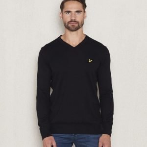 Lyle & Scott V - Neck Merino 572 True Black