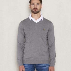 Lyle & Scott V - Neck Merino T28 Mid Grey