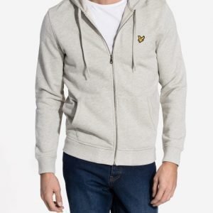 Lyle & Scott Zip Through Hoodie Pusero Light Grey