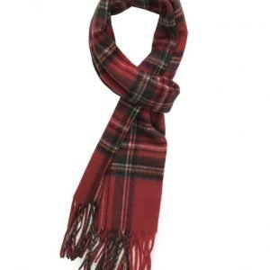 MJM Mjm Scarf Torino 100 % Lambswool Red Tartan huivi