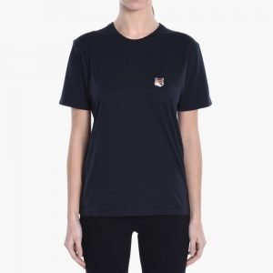 Maison Kitsune Fox Head Patch Tee