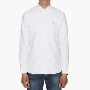 Maison Kitsune Oxford Tricolor Patch Classic Shirt