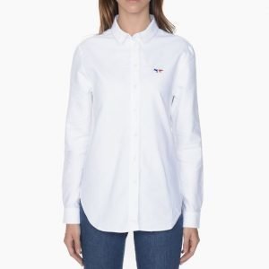 Maison Kitsune Oxford Tricolor Patch Classic Shirt