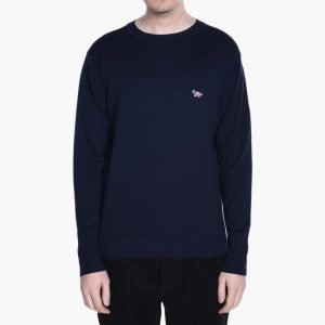 Maison Kitsune Virgin Wool Round Neck Pullover