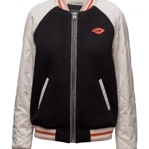 Maison Scotch Bomber Jacket With Contrast Sleeves bomber takki