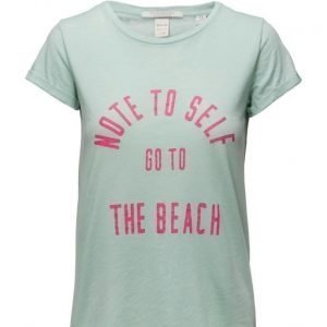 Maison Scotch Burnout Tee With Beach Inspired Artworks