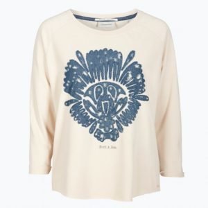 Maison Scotch Collegepusero Jossa Denimiapplikoinnit