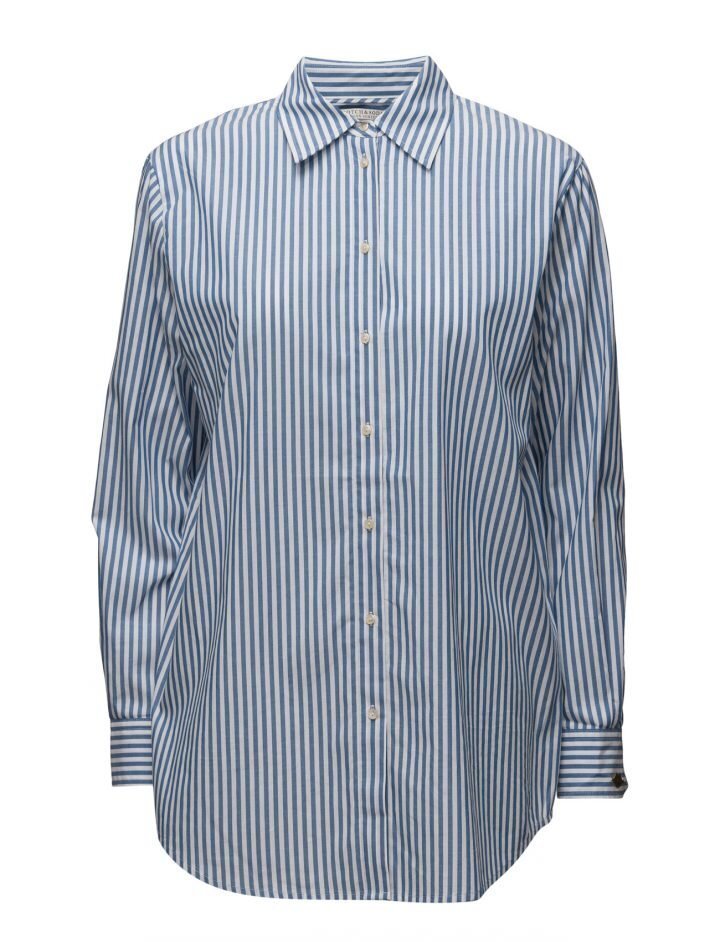 Maison Scotch Cotton Boyfriend Fit Shirt Pitk hihainen Paita 