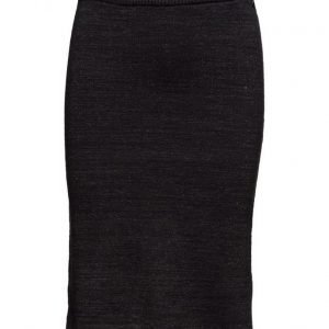 Maison Scotch Cotton Lurex Knitted Pencil Skirt mekko