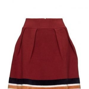 Maison Scotch Knitted Skirt With Sporty Stripes At Hem lyhyt hame