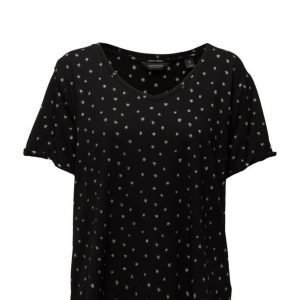 Maison Scotch Loose Fit Tee With Various Allover Prints.