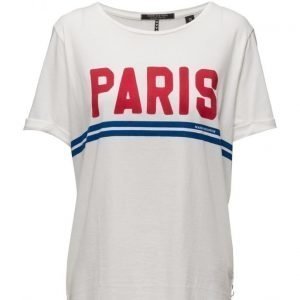 Maison Scotch Oversized Short Sleeve Tee With Bold Art