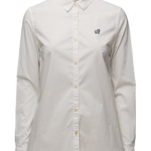 Maison Scotch Preppy Shirt With Cool Embroideries pitkähihainen paita