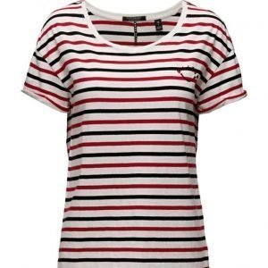 Maison Scotch Relaxed Fit Short Sleeve Tee With Variou