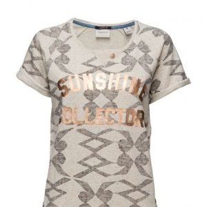 Maison Scotch Short Sleeve Sweat With Text Print