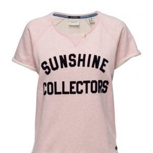 Maison Scotch Short Sleeve Sweat With Text Print