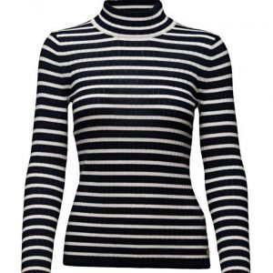 Maison Scotch Turtleneck Knit In Various Stripes poolopaita