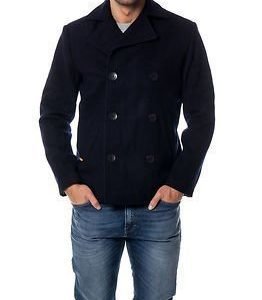 Makia Pea Coat Navy