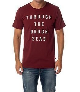 Makia Rough Seas T-Shirt Burgundy