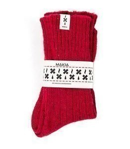 Makia Tar Wool Socks Burgundy