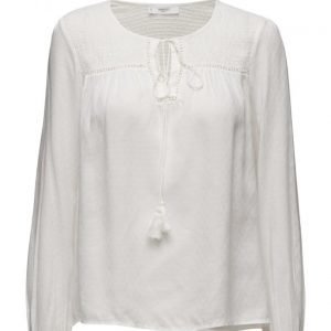 Mango Blonda Panel Blouse pitkähihainen pusero