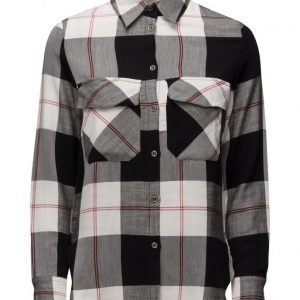 Mango Check Cotton Shirt pitkähihainen paita