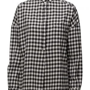 Mango Check Cotton Shirt pitkähihainen paita