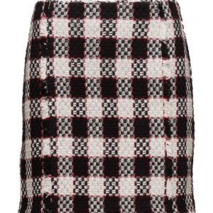 Mango Check Tweed Skirt lyhyt hame