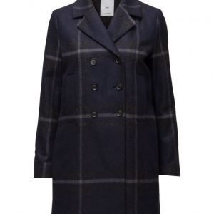 Mango Check Wool-Blend Coat villakangastakki