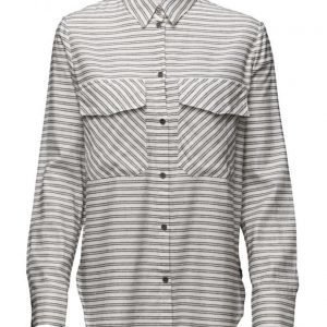 Mango Chest-Pocket Printed Shirt pitkähihainen paita