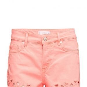 Mango Color Denim Shorts farkkushortsit