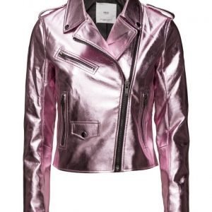 Mango Crystals Metallic Jacket kevyt takki