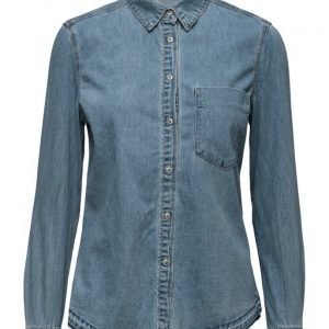 Mango Denim Shirt pitkähihainen paita