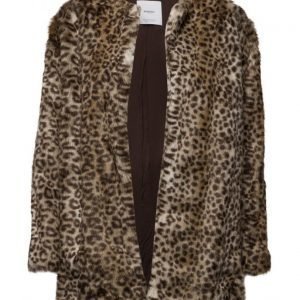 Mango Faux Fur Coat tekoturkki