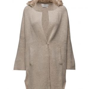 Mango Faux-Fur Pockets Cardigan neuletakki