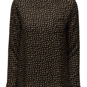 Mango Flowy Printed Blouse pitkähihainen pusero