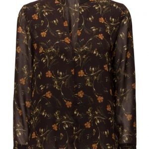 Mango Flowy Printed Blouse pitkähihainen pusero