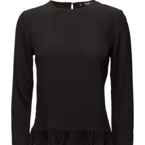 Mango Fluted Hem Blouse pitkähihainen pusero