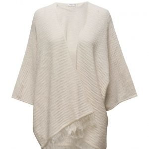 Mango Fringed Cotton Cape neuletakki