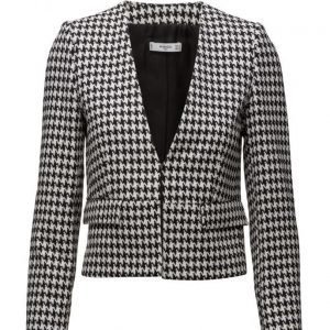 Mango Houndstooth Jacket bouclé takki