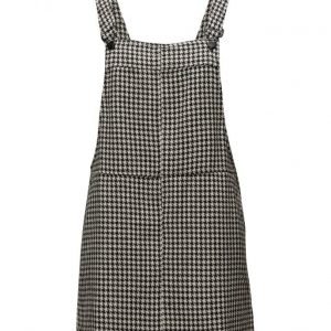 Mango Houndstooth Pinafore Dress lyhyt mekko