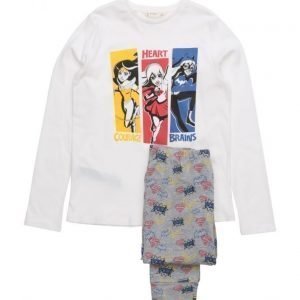 Mango Kids Superheroine Cotton Pyjamas pyjama