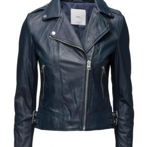 Mango Leather Biker Jacket nahkatakki