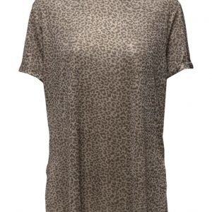 Mango Leopard-Print T-Shirt