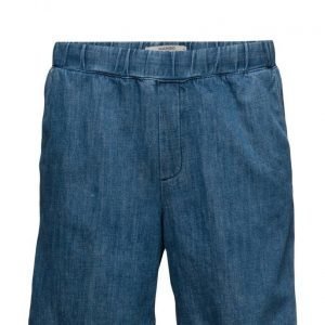 Mango Man Elastic Waist Denim Bermuda Shorts bermudashortsit