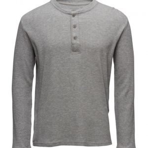 Mango Man Henley Cotton T-Shirt pitkähihainen t-paita