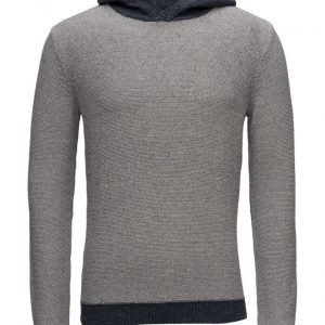 Mango Man Hood Cotton Sweater pyöreäaukkoinen neule