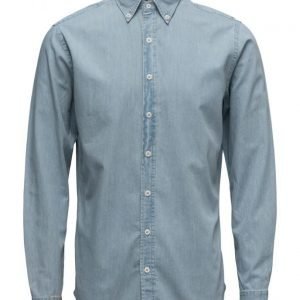 Mango Man Slim-Fit Chambray Shirt