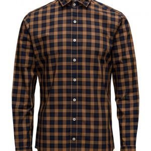 Mango Man Slim-Fit Madras Check Shirt